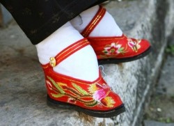 scarpe cinesi loto d'oro