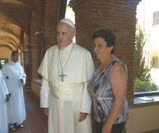 il papa con rosina